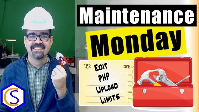 Monday Maintenance 057