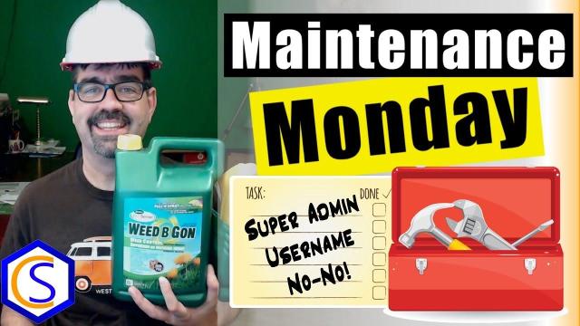 Monday Maintenance 058