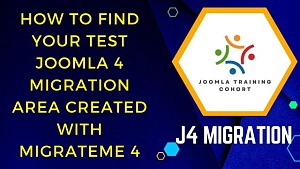 How to Find Your Test Joomla 4 Migration Area