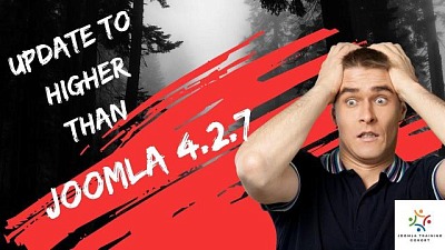 joomla Training Cohort Update Joomla 4 to Higher than Version 4 2 7