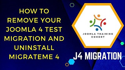 How to Remove Your Joomla 4 Test Migration Area and Uninstall MigrateMe 4